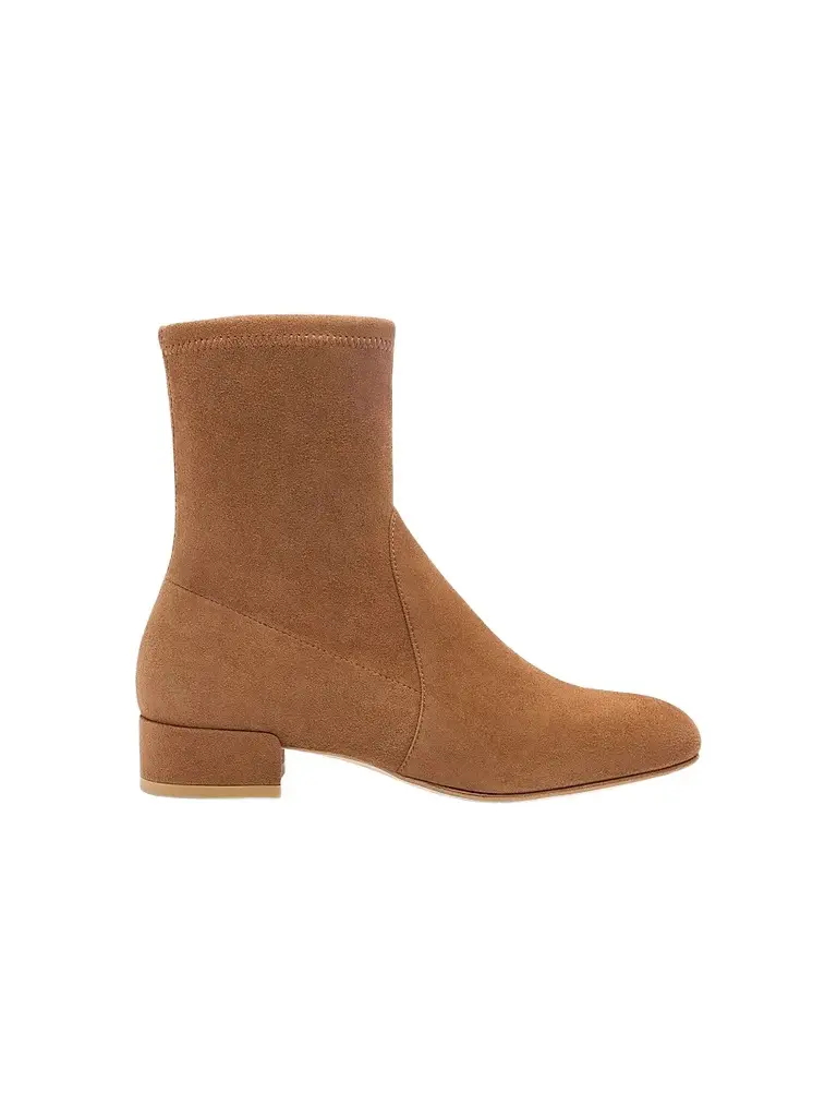 Stuart Weitzman Women's Bacari 25MM Suede Ankle Boots - Toasted Almond | Image 1 Stuart Weitzman Women's Bacari 25MM Suede Ankle Boots - Toasted Almond | Image 1
