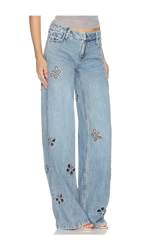 Alice + Olivia Alice + Olivia Amazing Embellished Cutout Jean | Thumbnail 2