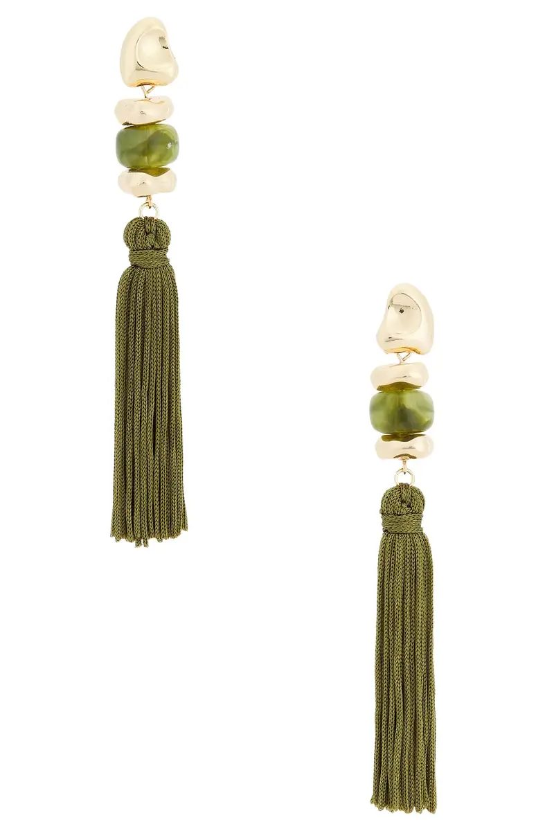 Bead Details Tassel Earrings Bead Details Tassel Earrings
