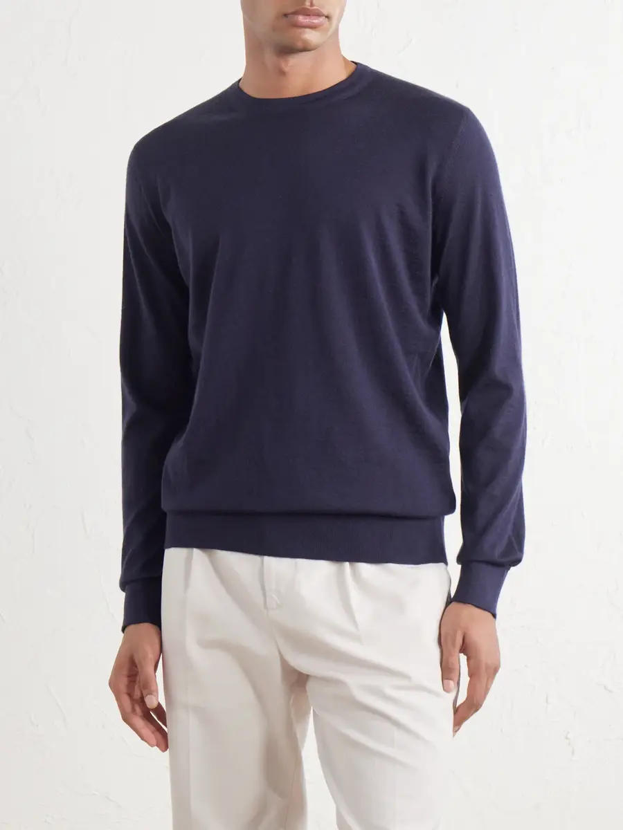 Zegna Cashmere and Silk-Blend Sweater - Men | Thumbnail 3 Zegna Cashmere and Silk-Blend Sweater - Men | Thumbnail 3
