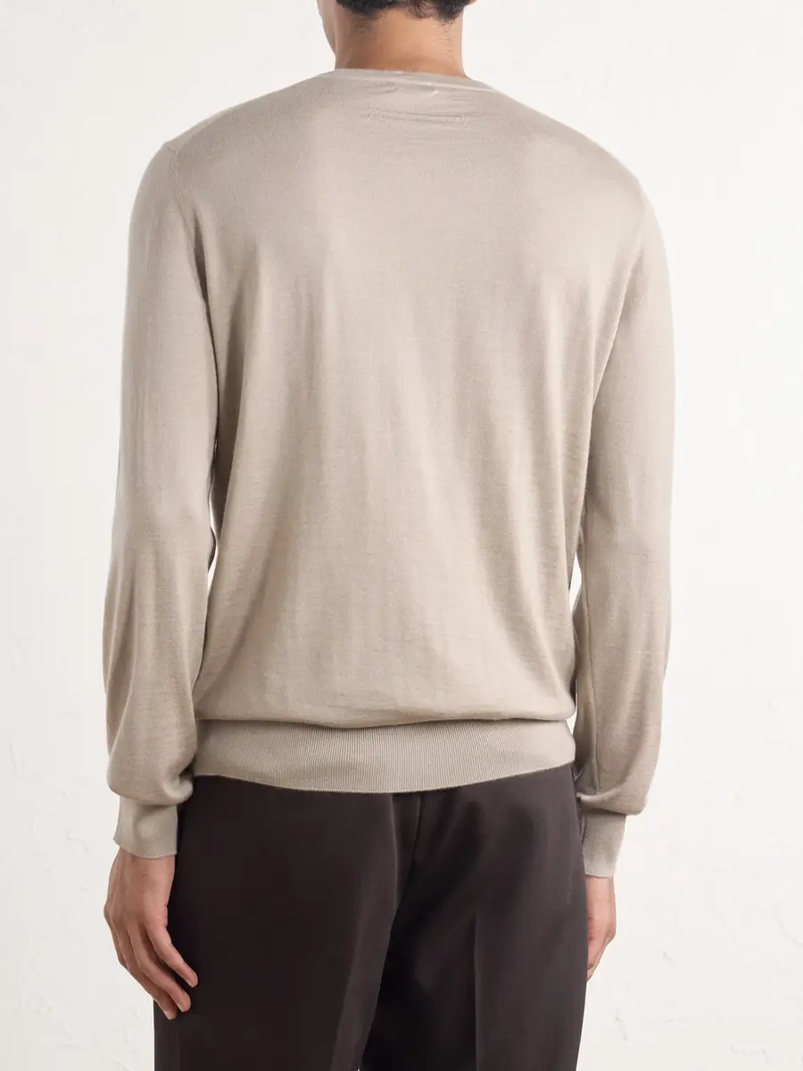 Zegna Cashmere and Silk-Blend Sweater - Men | Thumbnail 4 Zegna Cashmere and Silk-Blend Sweater - Men | Thumbnail 4