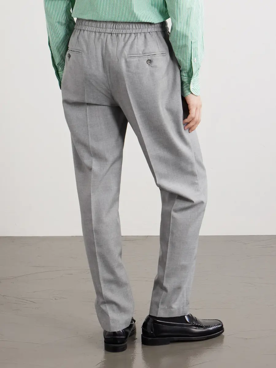 Dolce & Gabbana Sartoriale Straight-Leg Pleated Wool Trousers - Men | Thumbnail 4 Dolce & Gabbana Sartoriale Straight-Leg Pleated Wool Trousers - Men | Thumbnail 4