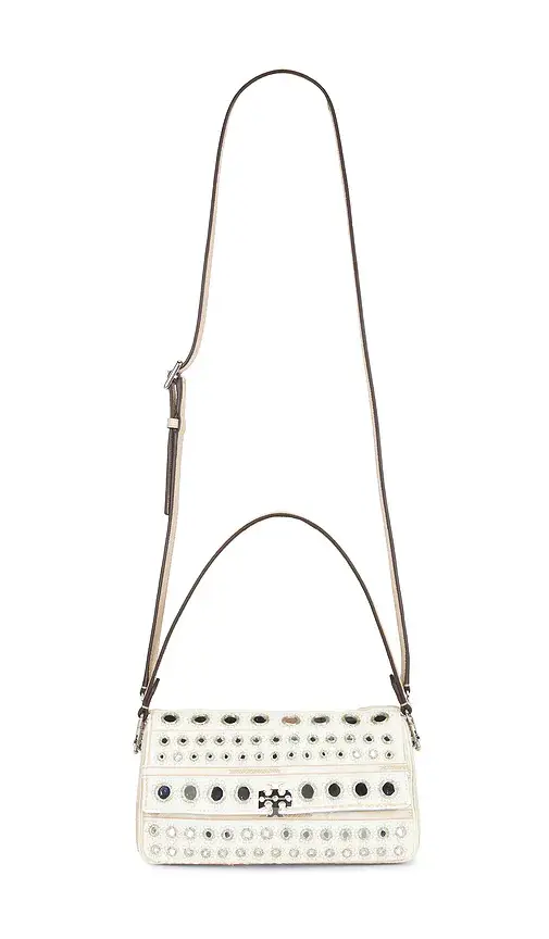 Tory Burch Charlie Embellished Small Shoulder Bag