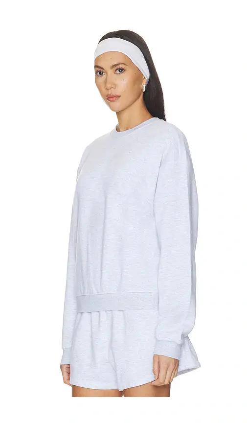 Skims Cotton Fleece Classic Crewneck | Thumbnail 2