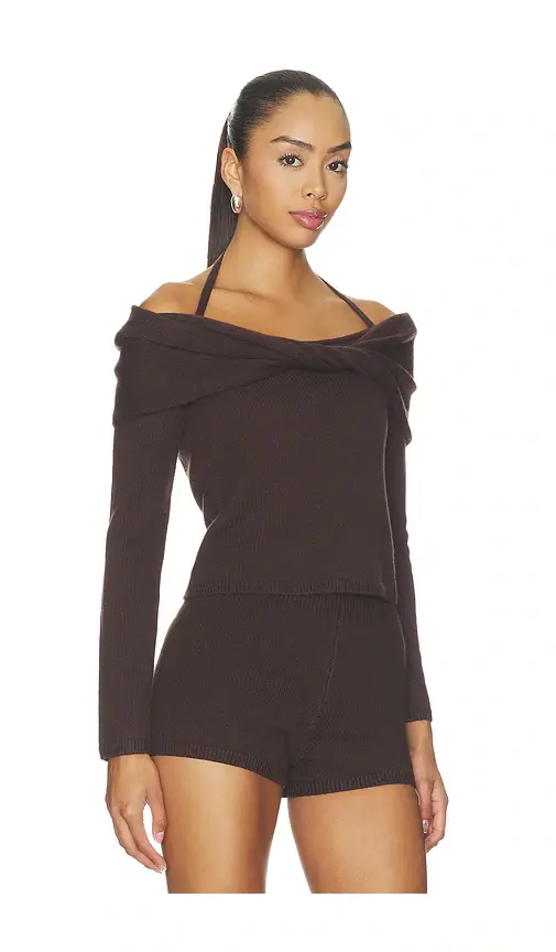 Simkhai Cambria Long Sleeve Off Shoulder Top | Thumbnail 2 Simkhai Cambria Long Sleeve Off Shoulder Top | Thumbnail 2