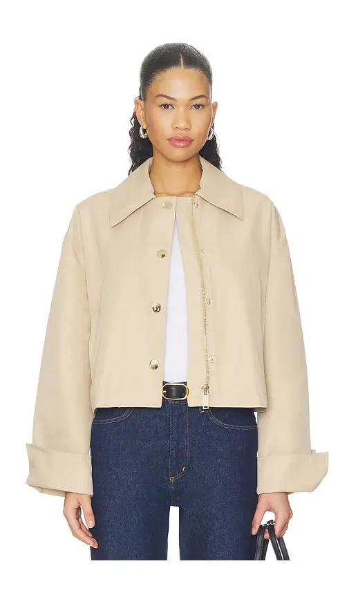 Favorite Daughter The Rue Cropped Trench | Image 1 Favorite Daughter The Rue Cropped Trench | Image 1