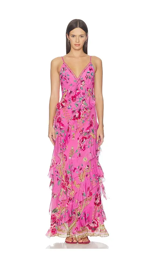 Camilla Asymmetrical Ruffle Slip Dress | Image 1 Camilla Asymmetrical Ruffle Slip Dress | Image 1