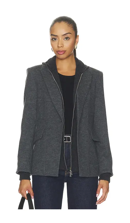 Simkhai Auden Knit Combo Blazer | Thumbnail 2 Simkhai Auden Knit Combo Blazer | Thumbnail 2