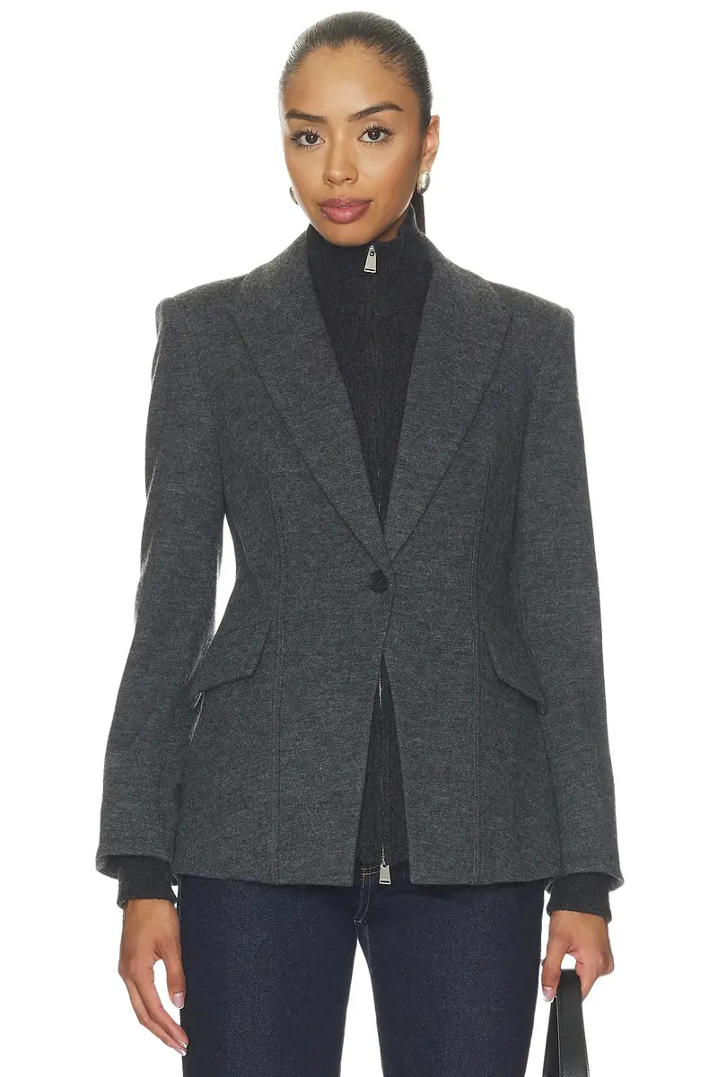 Simkhai Auden Knit Combo Blazer