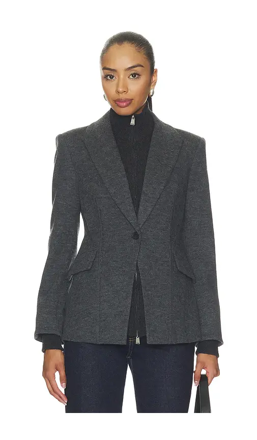 SIMKHAI Auden Knit Combo Blazer | Image 1 SIMKHAI Auden Knit Combo Blazer | Image 1
