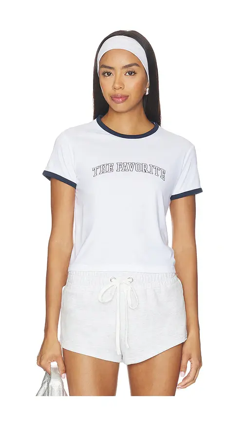 Favorite Daughter The Cropped Favorite Ringer Tee | Image 1 Favorite Daughter The Cropped Favorite Ringer Tee | Image 1