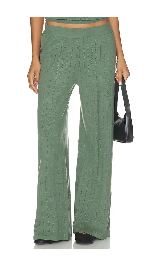Eberjey Pointelle Straight Leg Pant | Image 1 Eberjey Pointelle Straight Leg Pant | Image 1