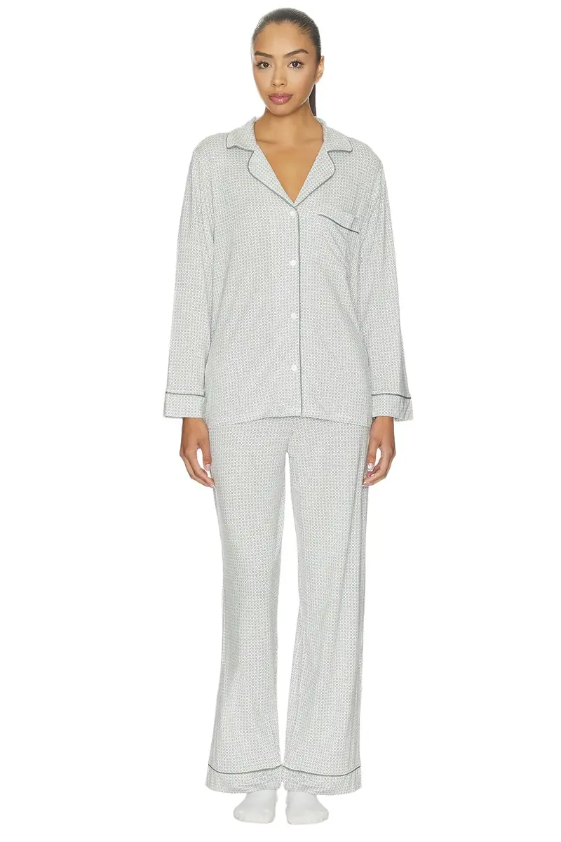 Gisele Printed Long Pajama Set