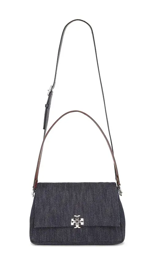 Tory Burch Charlie Denim Shoulder Bag
