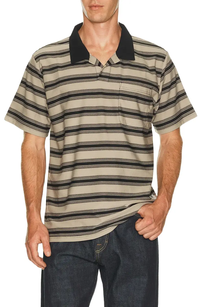 Rhythm Vintage Stripe Havana Polo