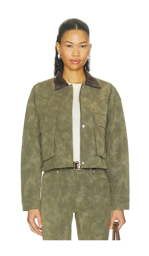 Hudson Jeans Faux Suede Chore Jacket | Image 1 Hudson Jeans Faux Suede Chore Jacket | Image 1