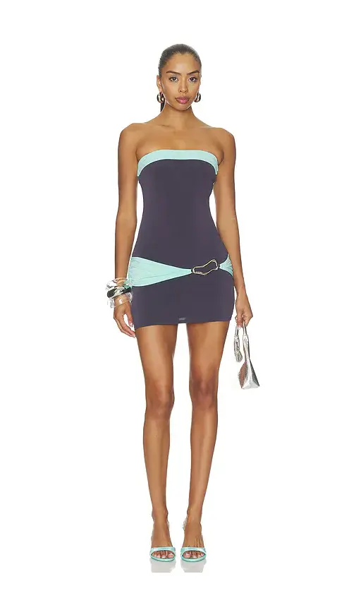 Tiger Mist Eos Color Blocked Mini Dress | Image 1 Tiger Mist Eos Color Blocked Mini Dress | Image 1