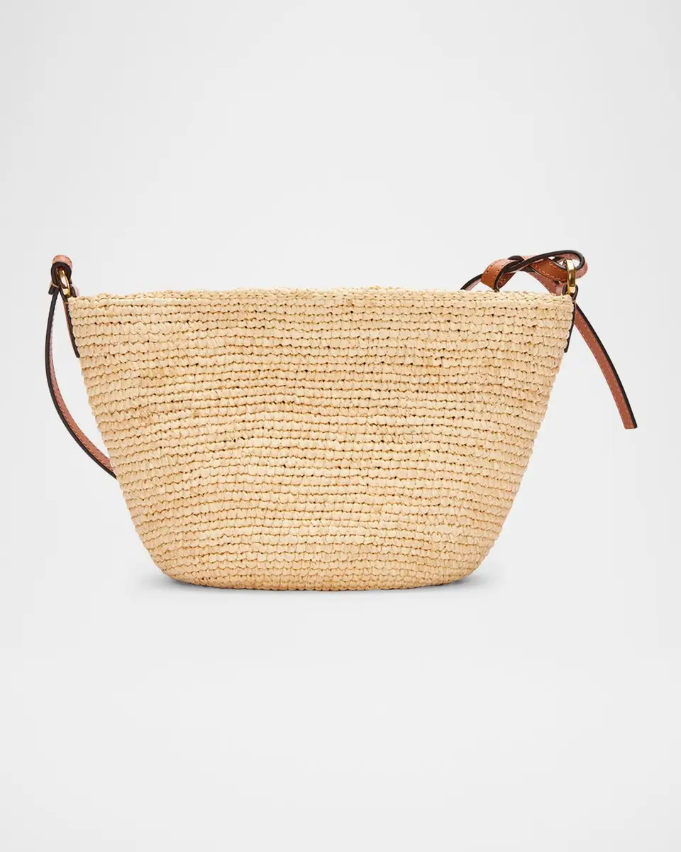 Loewe x Paula's Ibiza Pochette Medium Raffia Crossbody Bag | Thumbnail 3