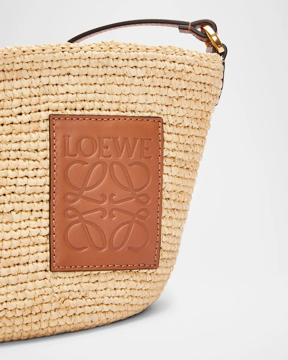 Loewe x Paula's Ibiza Pochette Medium Raffia Crossbody Bag | Thumbnail 6