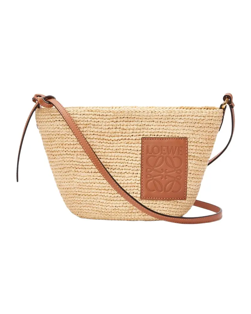 Loewe x Paula's Ibiza Pochette Medium Raffia Crossbody Bag