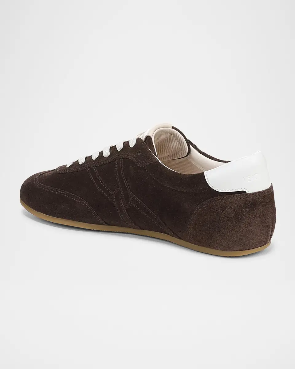 Veronica Beard Riviera Suede Bicolor Retro Sneakers | Thumbnail 3 Veronica Beard Riviera Suede Bicolor Retro Sneakers | Thumbnail 3