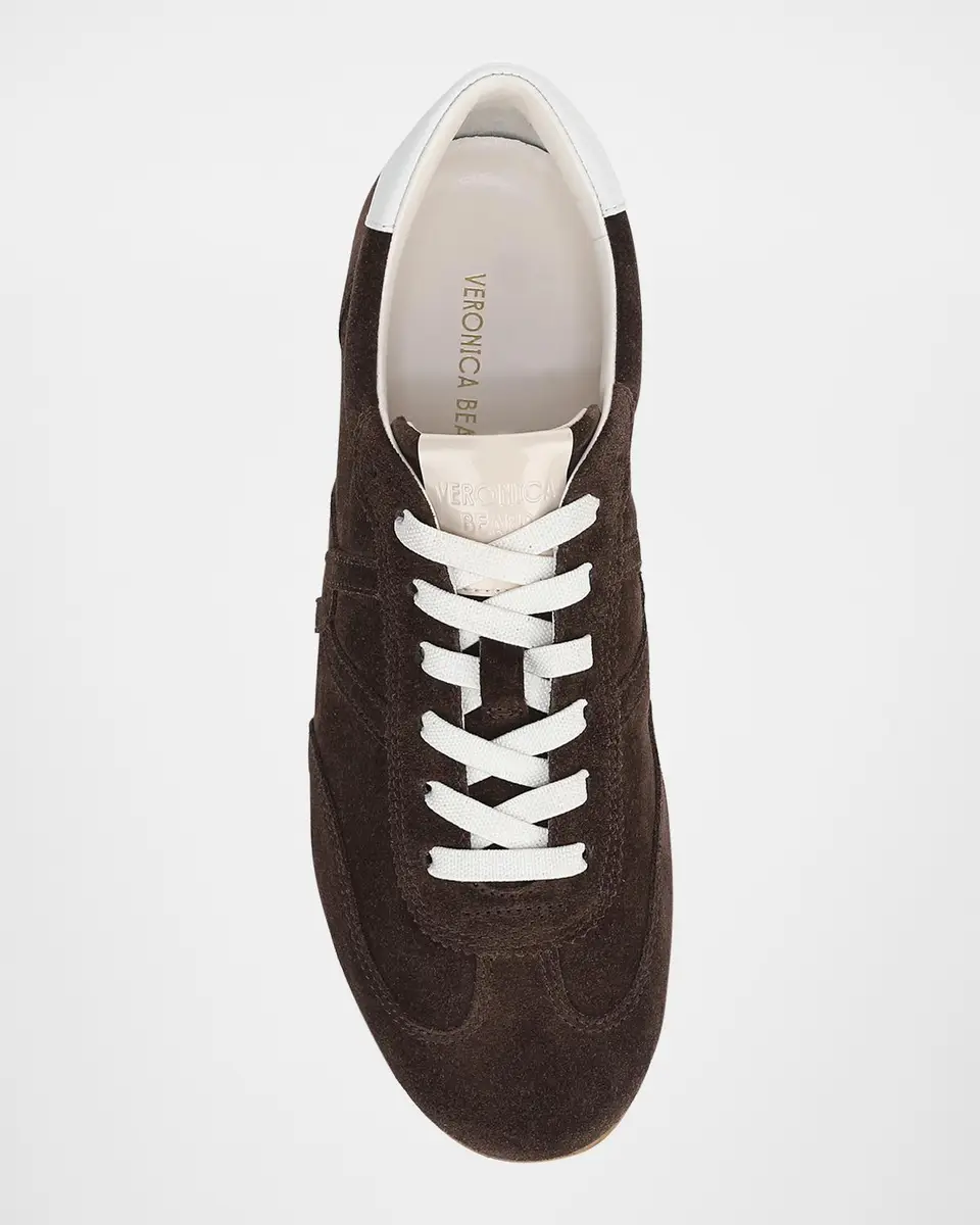 Veronica Beard Riviera Suede Bicolor Retro Sneakers | Thumbnail 4 Veronica Beard Riviera Suede Bicolor Retro Sneakers | Thumbnail 4