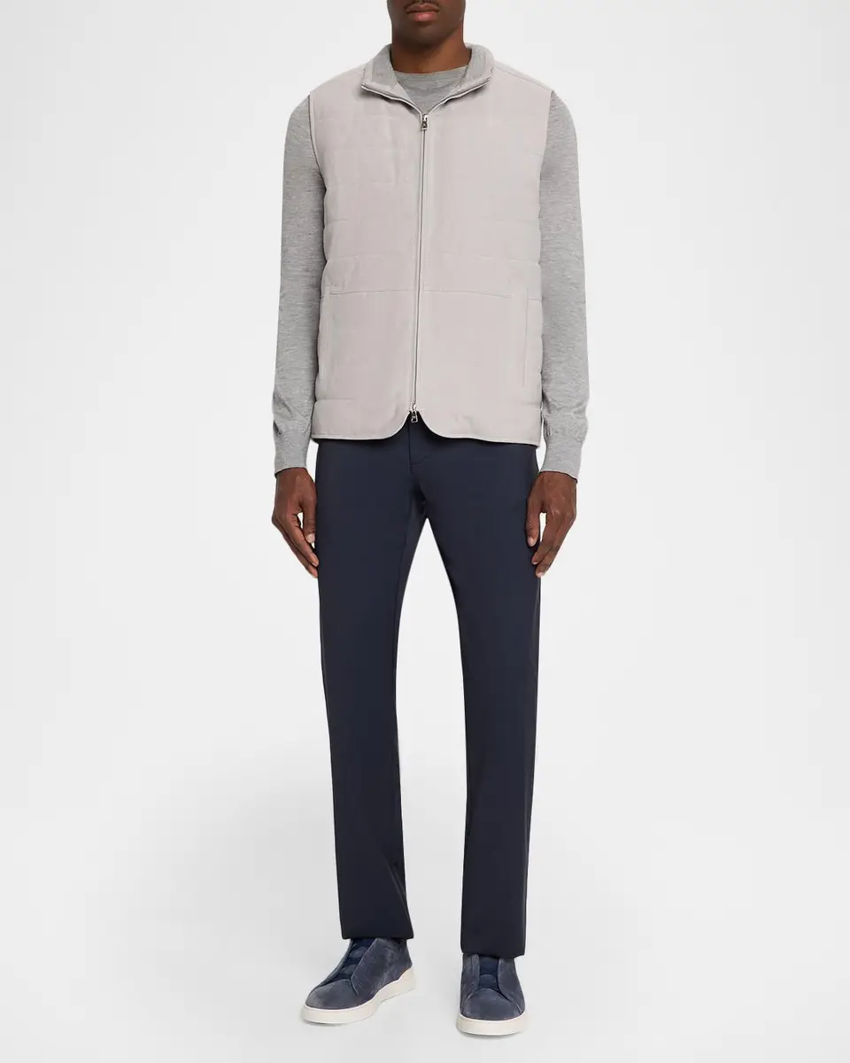 Peter Millar Men's Featherweight-Lined Suede Vest | Thumbnail 2 Peter Millar Men's Featherweight-Lined Suede Vest | Thumbnail 2
