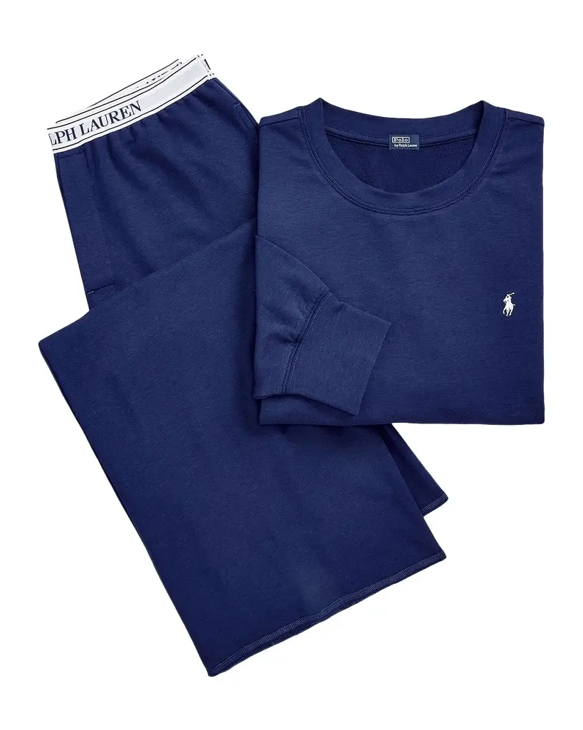 Polo Ralph Lauren French Terry 2-Piece Pajama Set | Image 1 Polo Ralph Lauren French Terry 2-Piece Pajama Set | Image 1