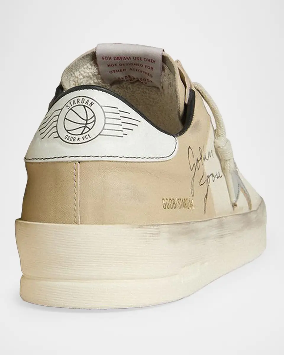 Golden Goose Men's Stardan Leather & Nylon Low-Top Sneakers | Thumbnail 3 Golden Goose Men's Stardan Leather & Nylon Low-Top Sneakers | Thumbnail 3