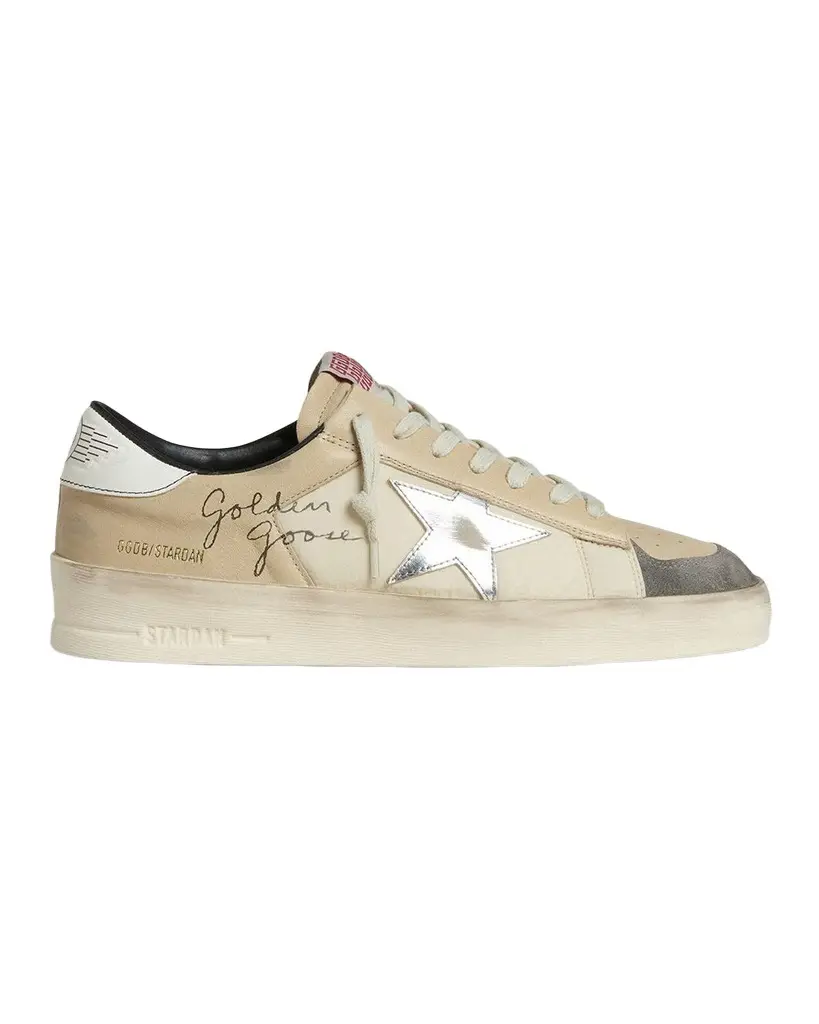 Golden Goose Men's Stardan Leather & Nylon Low-Top Sneakers
