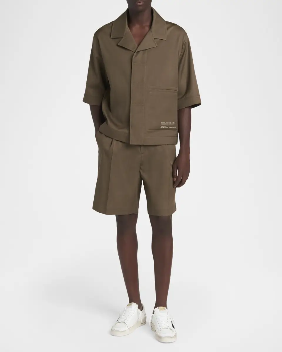 Golden Goose Men's Single-Pleated Bermuda Shorts | Thumbnail 2 Golden Goose Men's Single-Pleated Bermuda Shorts | Thumbnail 2