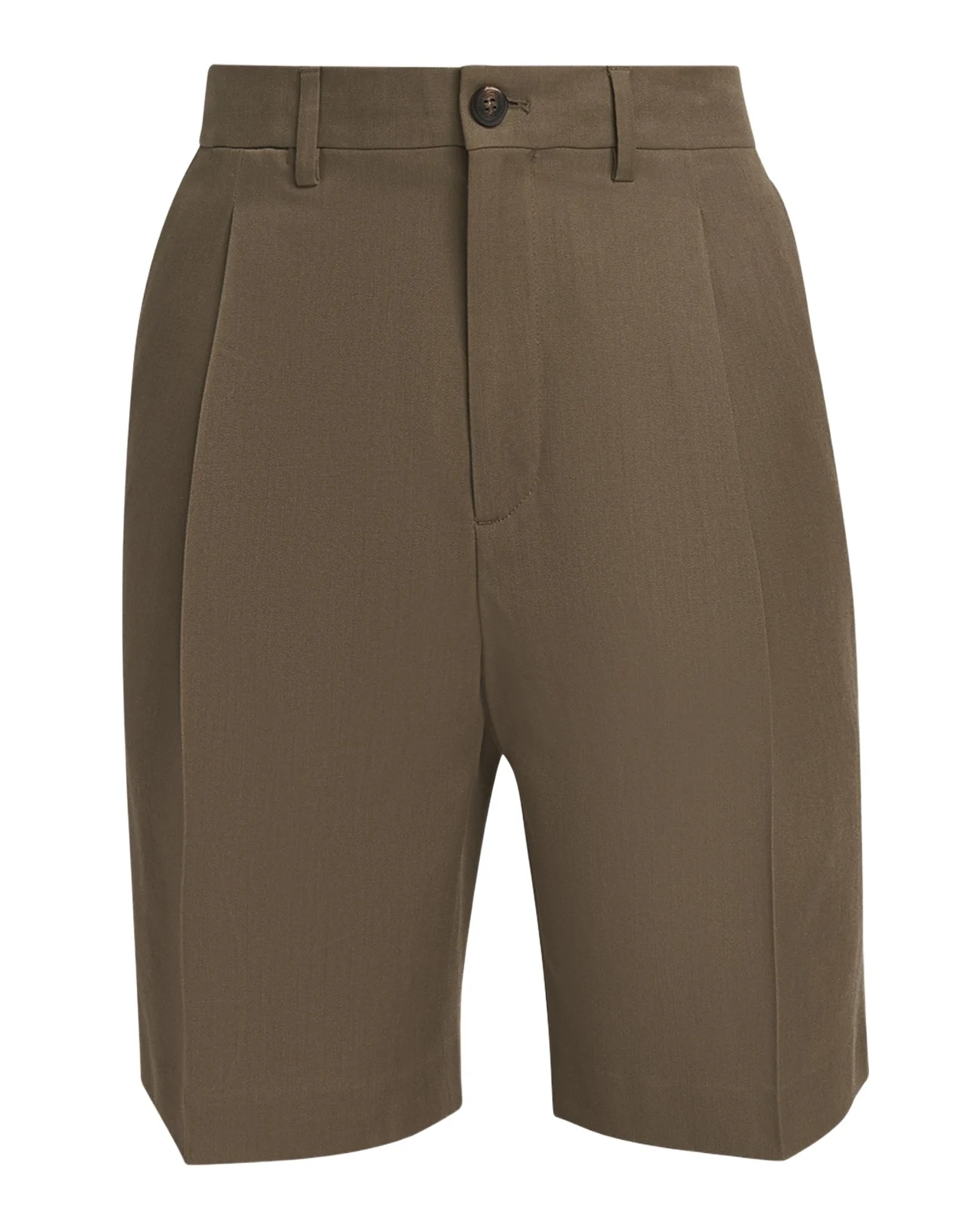 Men's Single-Pleated Bermuda Shorts Men's Single-Pleated Bermuda Shorts