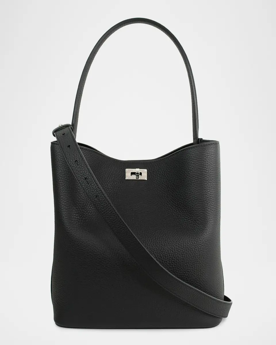 Michino Paris Odeon PM Grain Leather Bucket Bag | Thumbnail 7