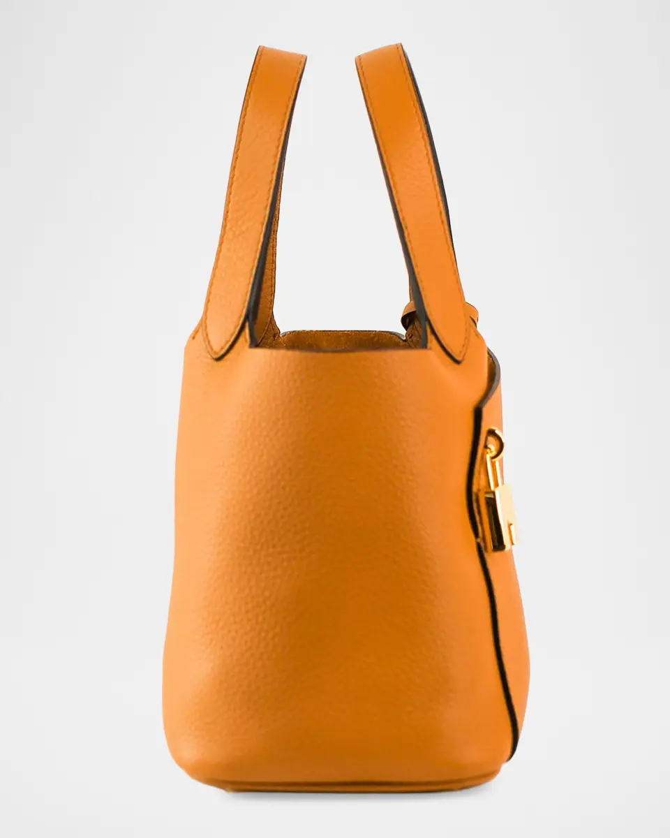 Michino Paris Etoile Mini Padlock-Embellished Leather Top-Handle Bag | Thumbnail 6