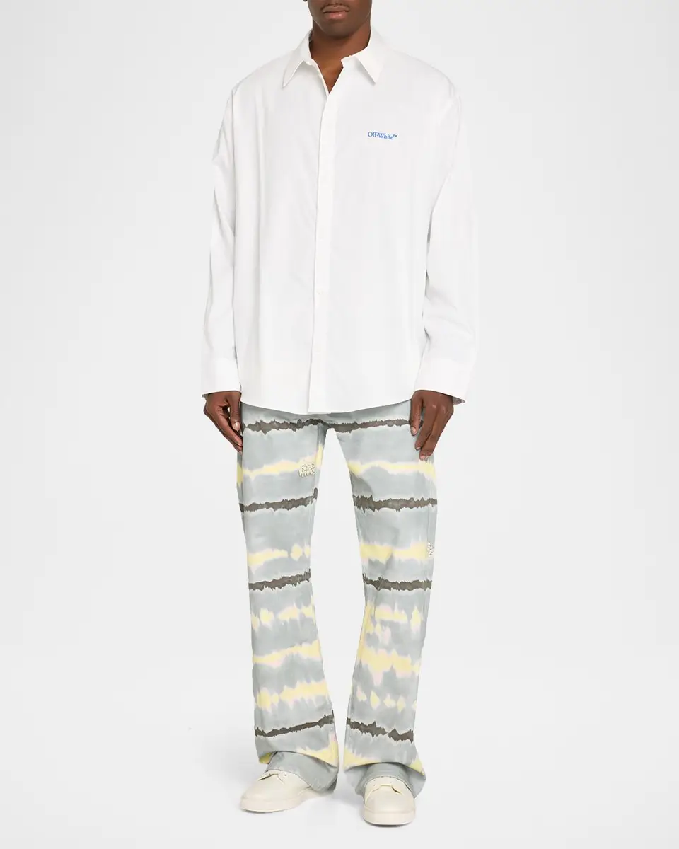 Off-White Men's Tie-Dye Straight Leg Jeans | Thumbnail 2 Off-White Men's Tie-Dye Straight Leg Jeans | Thumbnail 2
