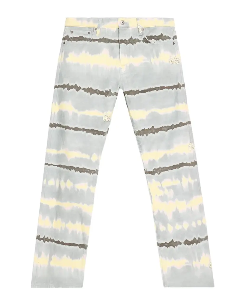 Off-White Men's Tie-Dye Straight Leg Jeans | Image 1 Off-White Men's Tie-Dye Straight Leg Jeans | Image 1