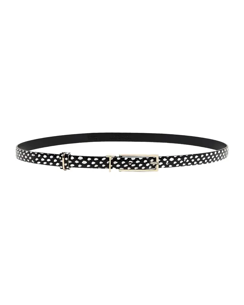 Tom Ford Snakeskin-Embossed Printed Leather Belt | Image 1 Tom Ford Snakeskin-Embossed Printed Leather Belt | Image 1