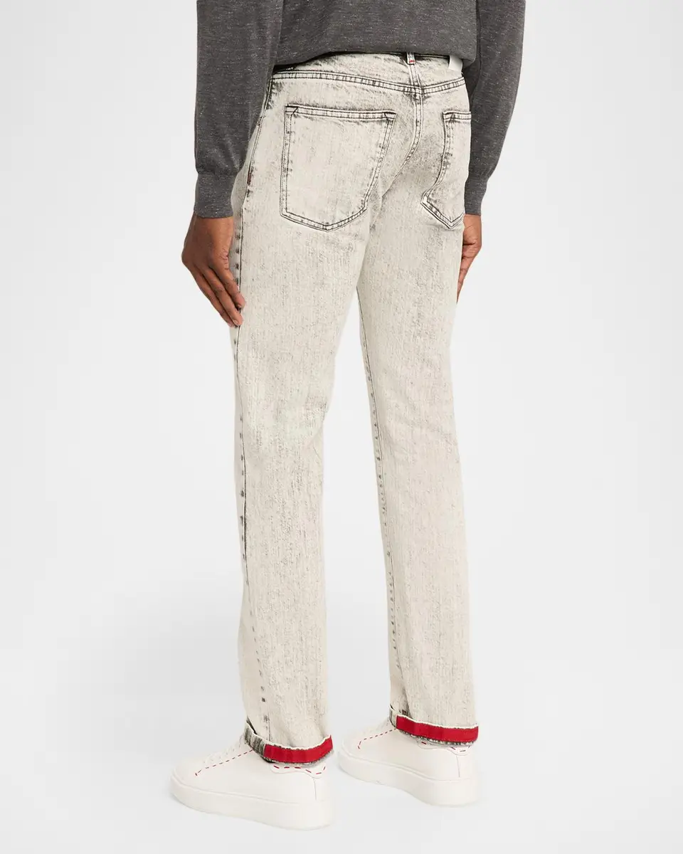 Kiton Men's Acid-Wash Denim Jeans | Thumbnail 3 Kiton Men's Acid-Wash Denim Jeans | Thumbnail 3