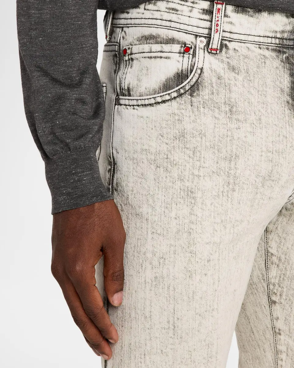 Kiton Men's Acid-Wash Denim Jeans | Thumbnail 5 Kiton Men's Acid-Wash Denim Jeans | Thumbnail 5