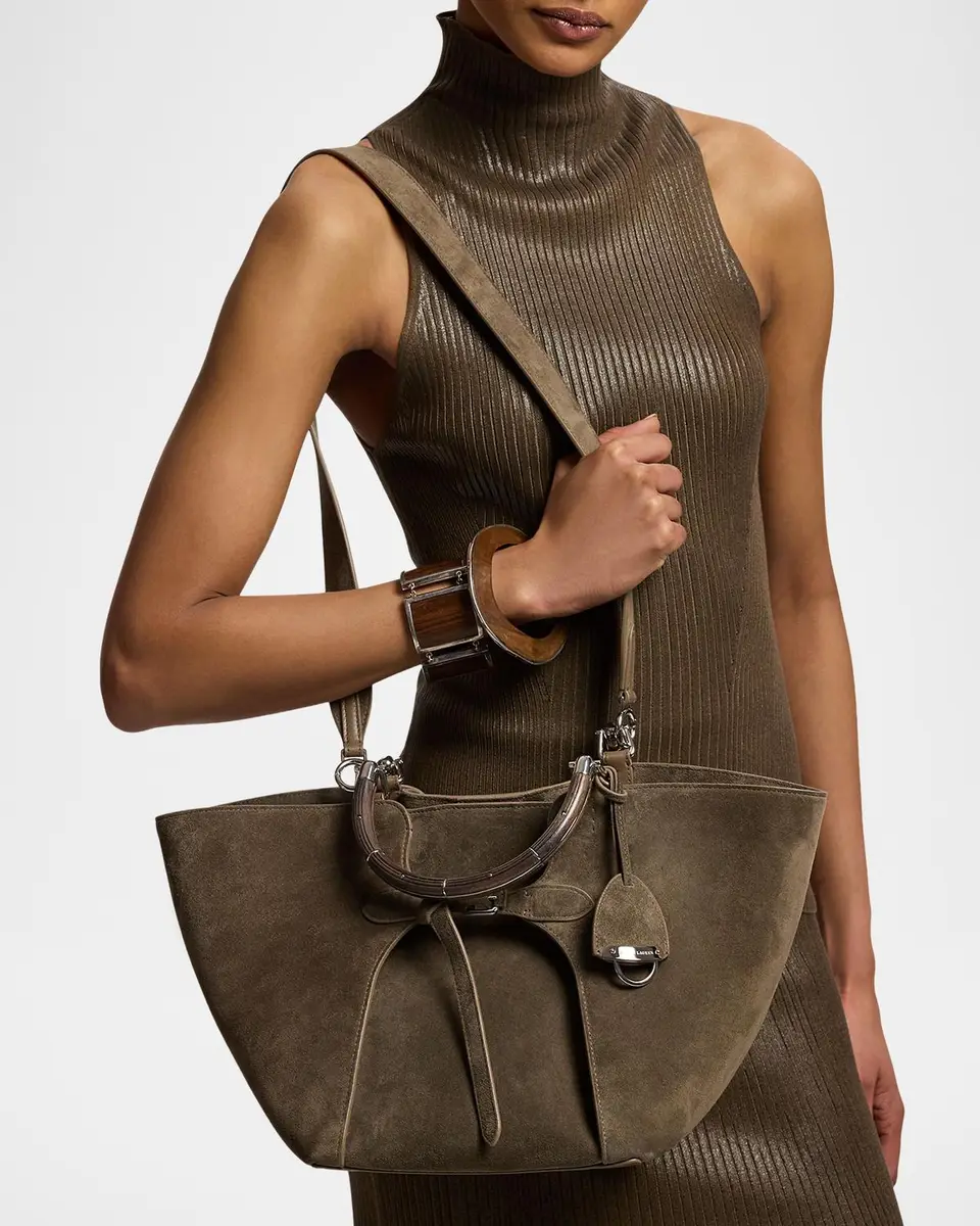 Ralph Lauren Collection The Ralph Calf-Suede Tote | Thumbnail 2 Ralph Lauren Collection The Ralph Calf-Suede Tote | Thumbnail 2