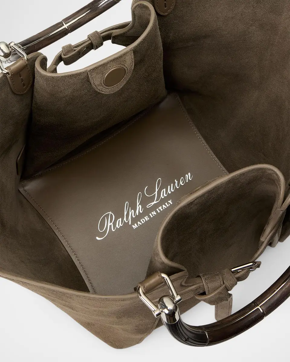 Ralph Lauren Collection The Ralph Calf-Suede Tote | Thumbnail 3 Ralph Lauren Collection The Ralph Calf-Suede Tote | Thumbnail 3