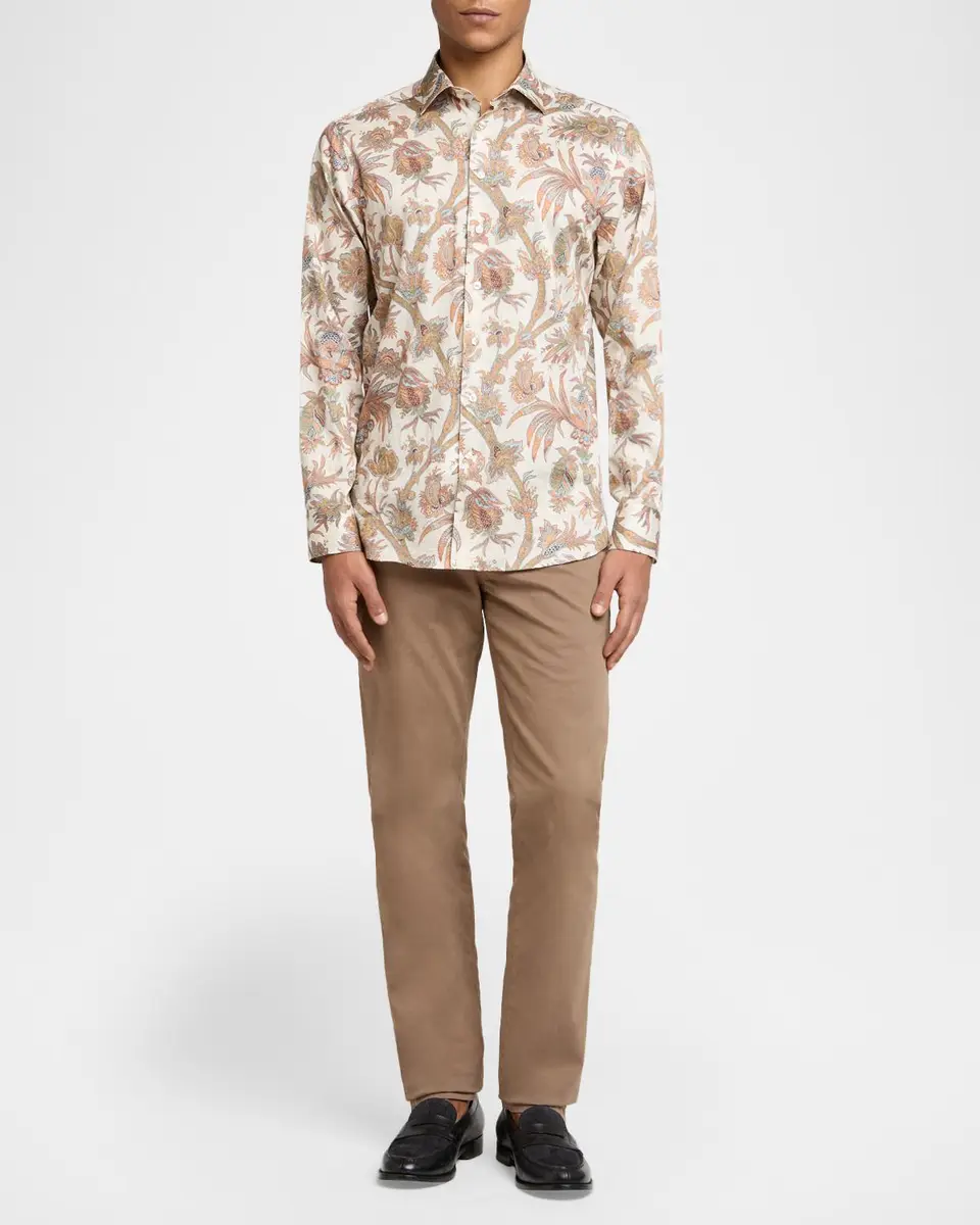 Etro Men's Roma Paisley Button-Down Shirt | Thumbnail 2