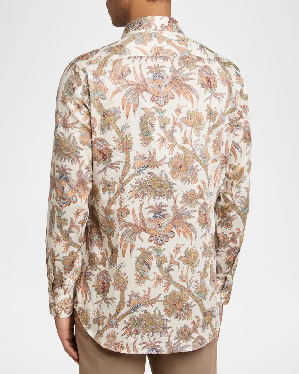 Etro Men's Roma Paisley Button-Down Shirt | Thumbnail 3
