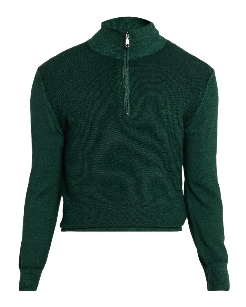 Etro Men's Fuji Knitted Quarter-Zip Sweater