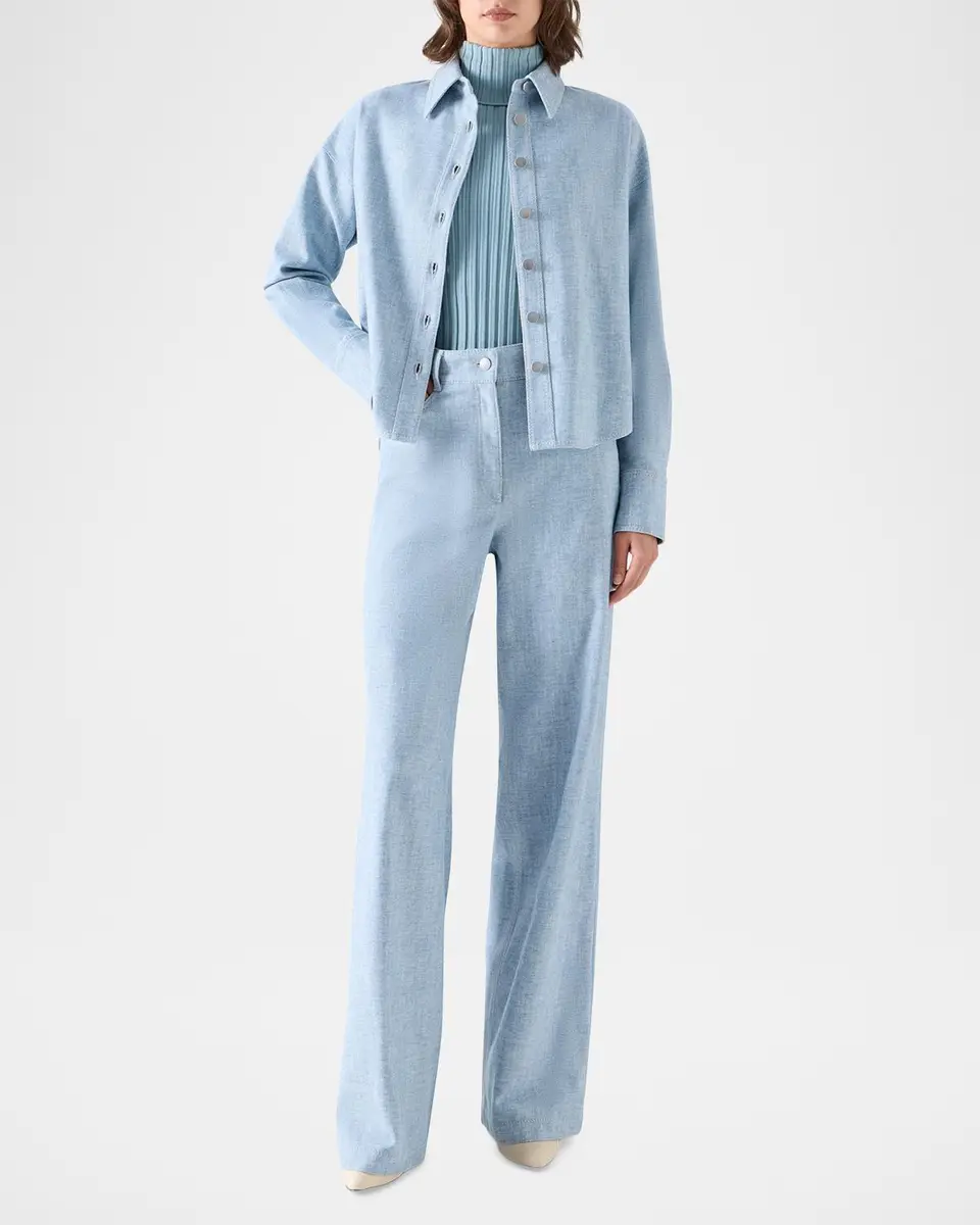 Akris punto Winter Denim Shirt | Thumbnail 2 Akris punto Winter Denim Shirt | Thumbnail 2