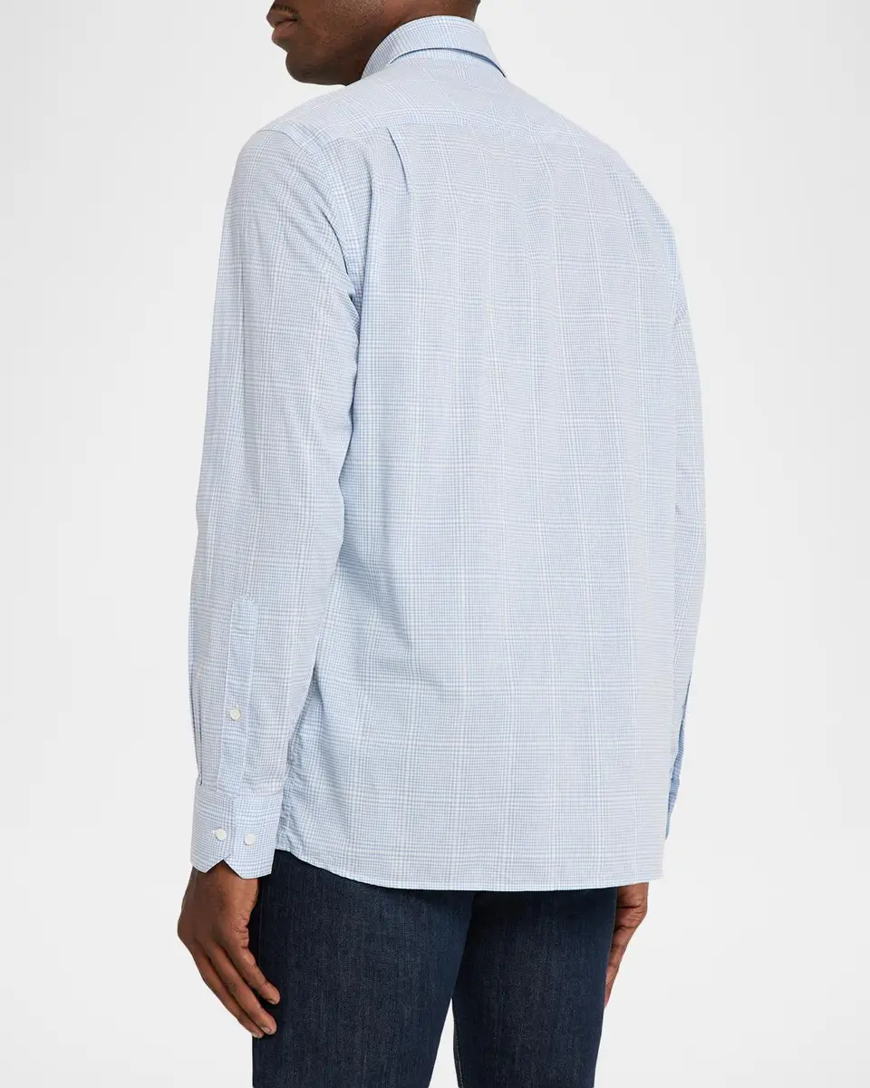 Peter Millar Men's Crown Crafted Cotton Plaid Button-Down Shirt | Thumbnail 3 Peter Millar Men's Crown Crafted Cotton Plaid Button-Down Shirt | Thumbnail 3