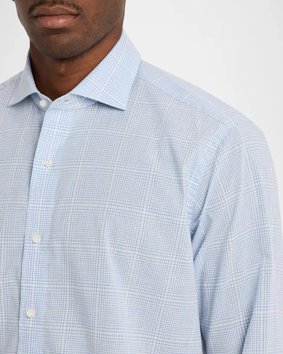 Peter Millar Men's Crown Crafted Cotton Plaid Button-Down Shirt | Thumbnail 5 Peter Millar Men's Crown Crafted Cotton Plaid Button-Down Shirt | Thumbnail 5