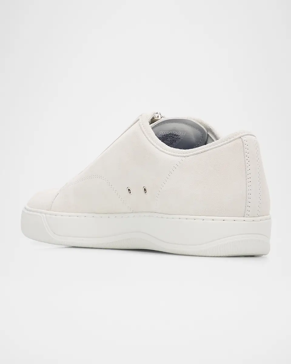 Lanvin Men's Dbb1 Suede Zip-Up Sneakers | Thumbnail 4 Lanvin Men's Dbb1 Suede Zip-Up Sneakers | Thumbnail 4