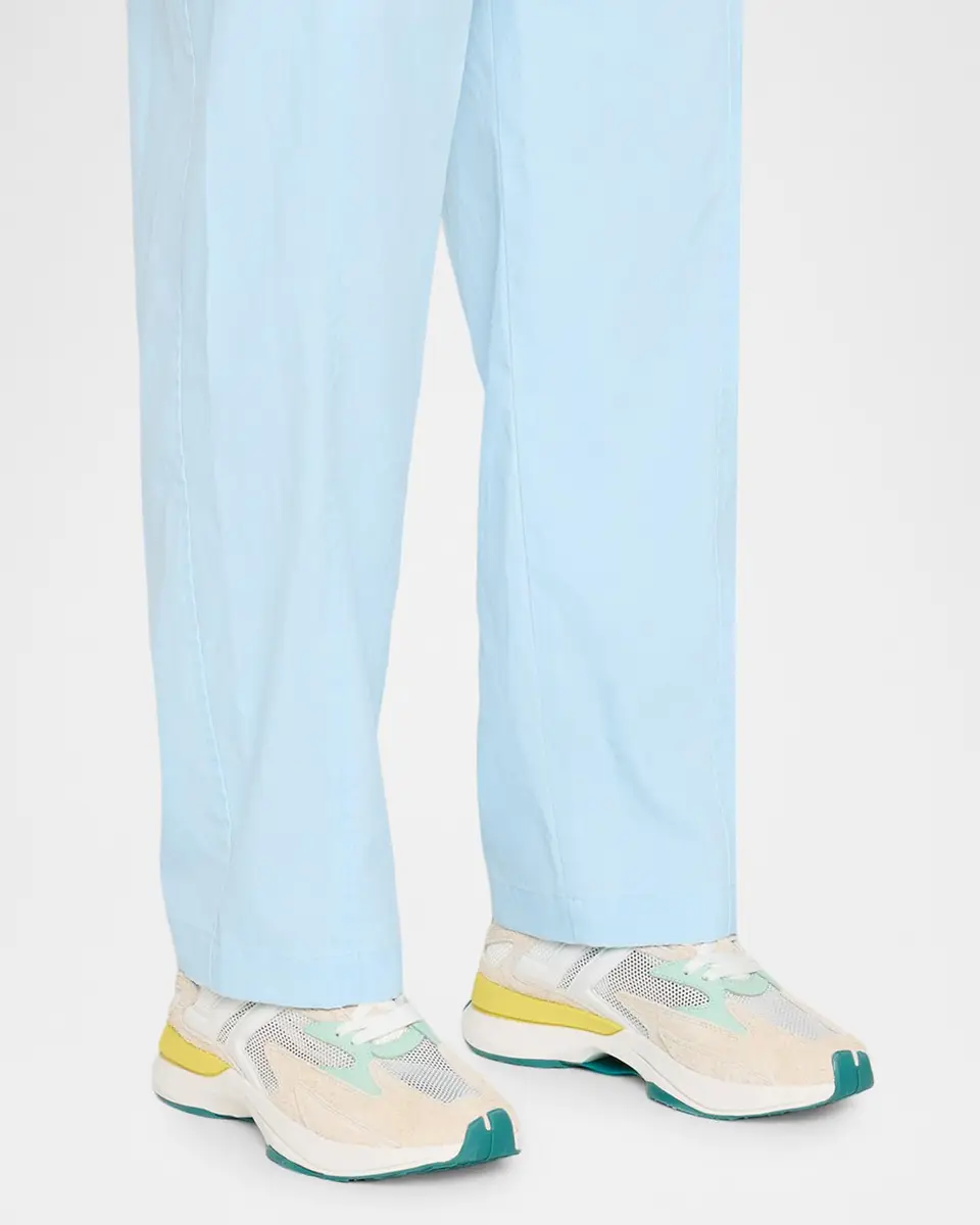 Lanvin Men's Jla Mesh and Leather Runner Sneakers | Thumbnail 2 Lanvin Men's Jla Mesh and Leather Runner Sneakers | Thumbnail 2