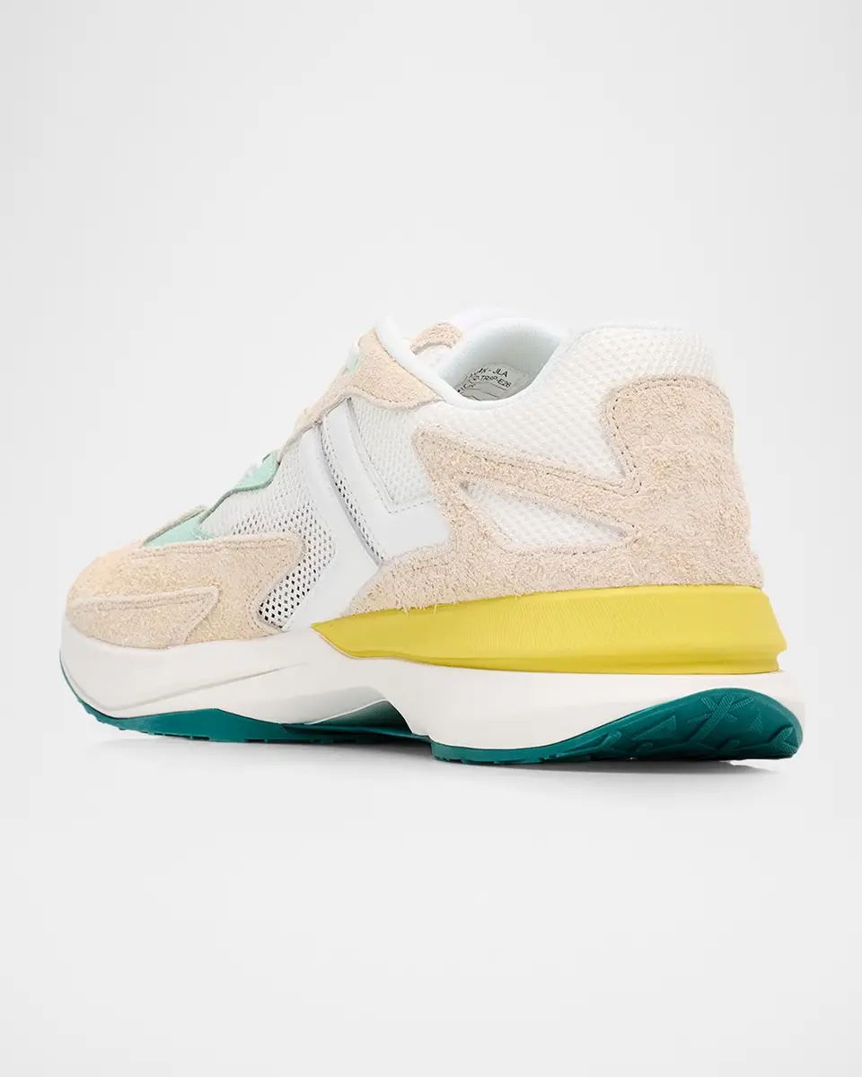 Lanvin Men's Jla Mesh and Leather Runner Sneakers | Thumbnail 4 Lanvin Men's Jla Mesh and Leather Runner Sneakers | Thumbnail 4